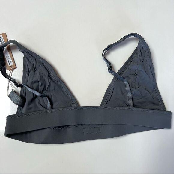 3 PIECE Lot of SKIMS Gunmetal Swim Seperates Bikini Tops bottom Sarong Skirt - Picture 5 of 8